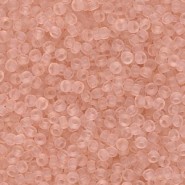Miyuki rocailles kralen 11/0 - Matted transparent pale pink 11-155F